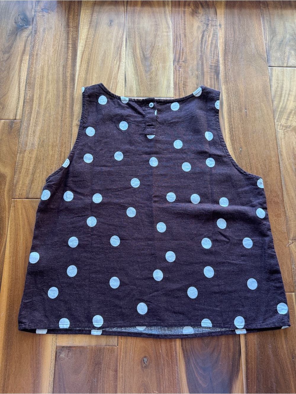 Cynthia Rowley Brown Tank One-Piece with White Polka Dots - Picture 6 of 7